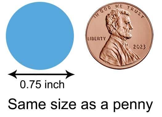 Mini Candy Stickers 0.75 Inch Wedding Favors Set of 324 (Burgundy)