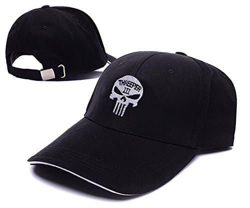 Three Percenter III Punisher Logo Adjustable Baseball Caps Unisex Snapback Embroidery Hats