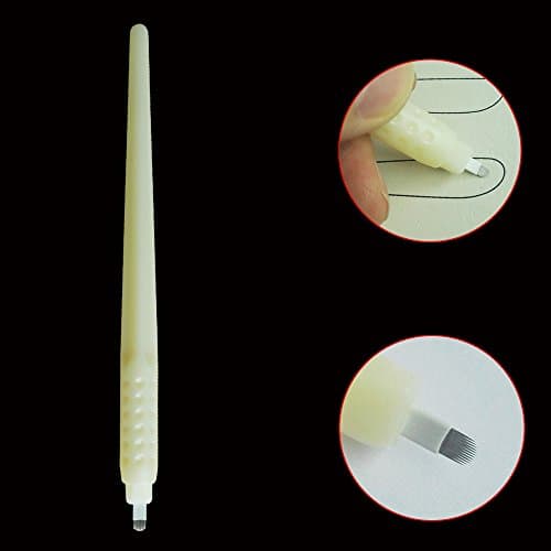 Microblading Supplies Disposable Pens Blades Permanent Makeup Eyebrow Tattoo Needles 12 U Shape (10 pieces/pack)