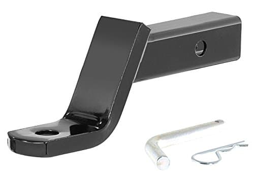 Prime Steel 18124 Black 4" Drop 2" Rise Ball Mount (with Pin and Clip - 7500/750 - Black)