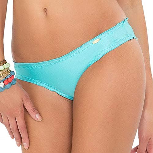 Luli Fama Cosita Buena - Full Ruched Back Bottom-MNC - L/Aruba Blue