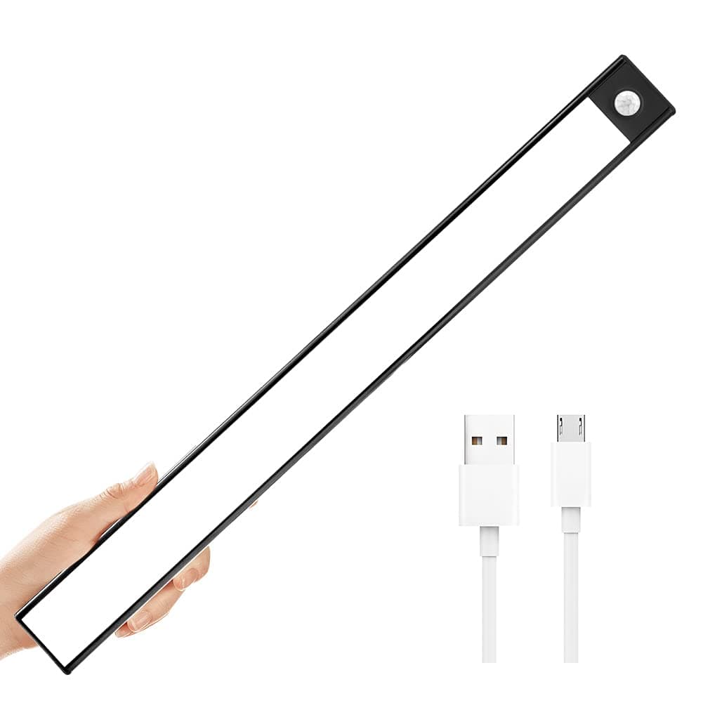 Wireless Under Cabinet Lighting,Homelife Motion Sensor 78 Led Lights,Rechargeable Battery Operated Closet Light Bar,Bright Magnetic Stick up for Kitchen Garage Indoor Stair Sink Hallway