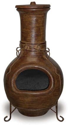 43-inch Iron Clad Clay Chiminea