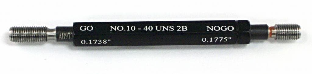 #10-40 UNS Class 2B Taperlock Thread Plug Gage Set