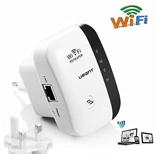 Urant Wifi Range Extender/Router Booster/Repeater/Wireless Access Point Broadband Extender Amplifier with 2 Modes Integrated Antennas Ethernet Port Comply with 2.4GHz 802.11 b/g/n