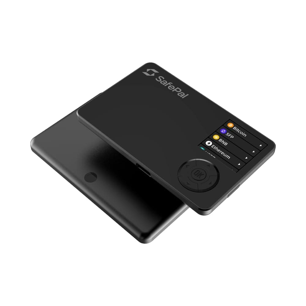 SafePal S1 Pro - Cryptocurrency Hardware Wallet, Cold Storage for Bitcoin, Etheruem, Solana and More Tokens, Securely Store Private Keys, Seed Phrases & Crypto Assets Offline