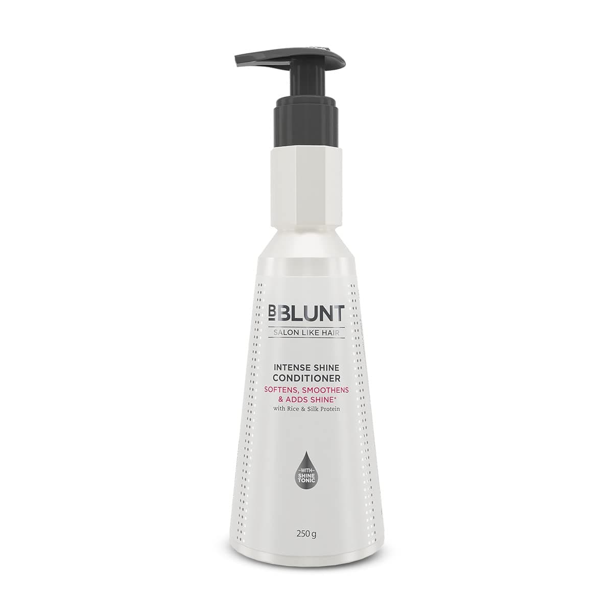 BBLUNT Intense Shine Conditioner for All Hair Types With Rice & Silk Protein For Softer, Smoother & Shinier Hair - 250 Grams