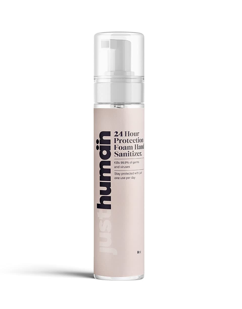 Justhuman 24 Hour Protection Hand Sanitizer - Kills 99.9% germs all day long - 8 oz