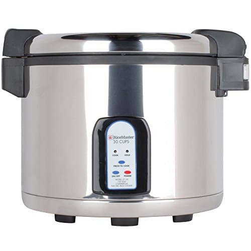 Town 57130 30 Cup Stainless Steel Electronic Rice Cooker / Warmer - 120V - Restaurant Equipment