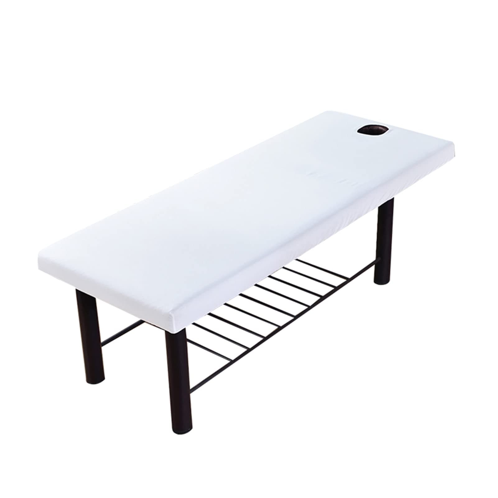 Massage Table Cover Sheet, Elastic All-Round Wrap Massage Bed Cover with Face Hole for Beauty Salon Spa