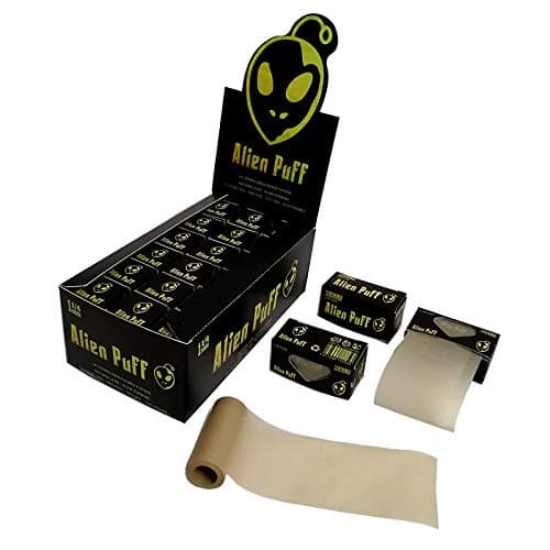 Alien Puff Unbleached Rolls Rolling Paper (44mm x 5m - 18 Rolls Per Box)