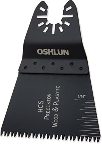 Oshlun MMC-1110 2-2/3-Inch Precision Japan HCS Oscillating Tool Blade with Quick-Fit Arbor for Standard and Quick Change Tools, 10-Pack