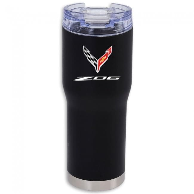 SR1 Performance C8 Z06 Corvette Vacuum Insulated Tumbler - 20z Stainless Steel Travel Coffee Mug