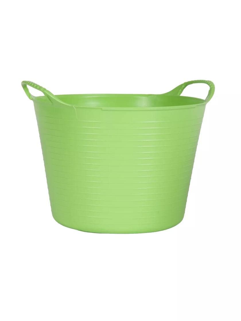 Gardener's Supply Company 3-1/2 Gallon Tubtrug | Colorful & Flexible Gardening Basket | Lightweight and Handy Multi-Use Bucket for Harvesting, Hauling, Storing, Mixing Soil - Green