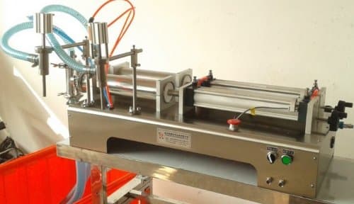 Gowe® Liquid Filling Machine, Pneumatic, Semi-automatic Filler, Stainless Steel,double Heads 100-1000 ml