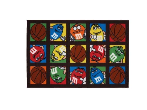 Fun Rugs M & M'S Basketball