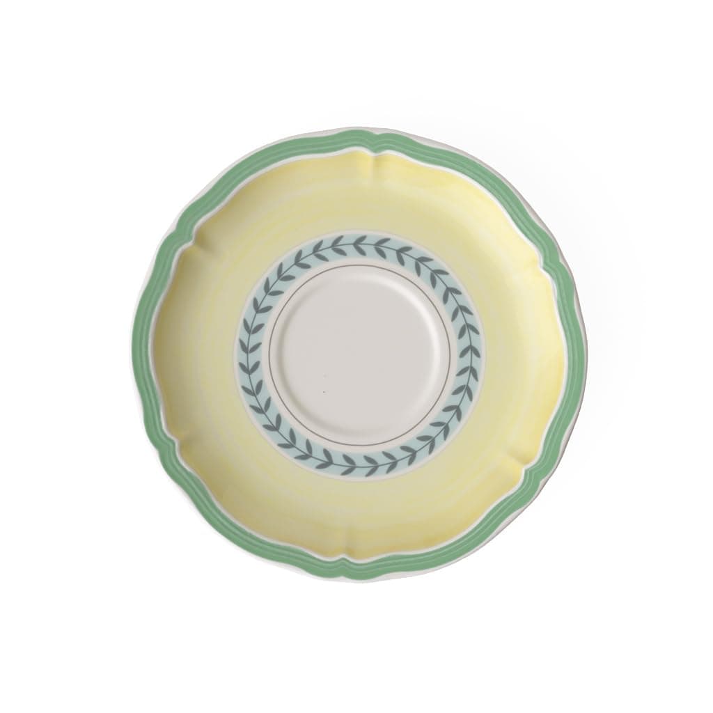 Villeroy & Boch French Garden Fleurence Cappuccino Saucer, 17 cm, Premium Porcelain, White/Multicoloured