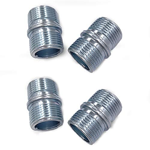 HOWDIA4 Pack 1"/25.4mm Diameter Connectors for Coarse Thread 0.047"/1.2mm Thick Wire Shelve Shelving Unit Replacement Storage Shelves Part Metal Rack - Updated Version
