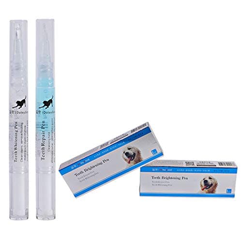 Yotaini Pet Teeth Cleaning Kit, Pet Cosmetic Toothbrush, Dog Cat Tartar Teeth Stone Cleaning Pen for Pet Dog