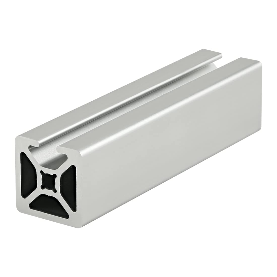 8020, 1001, 10 Series Aluminum 1.0 Inch x 1.0 Inch Single Channel Aluminum Extrusion T Slotted Rail 80/20 Profile (72" Long, Smooth, Clear Anodize)