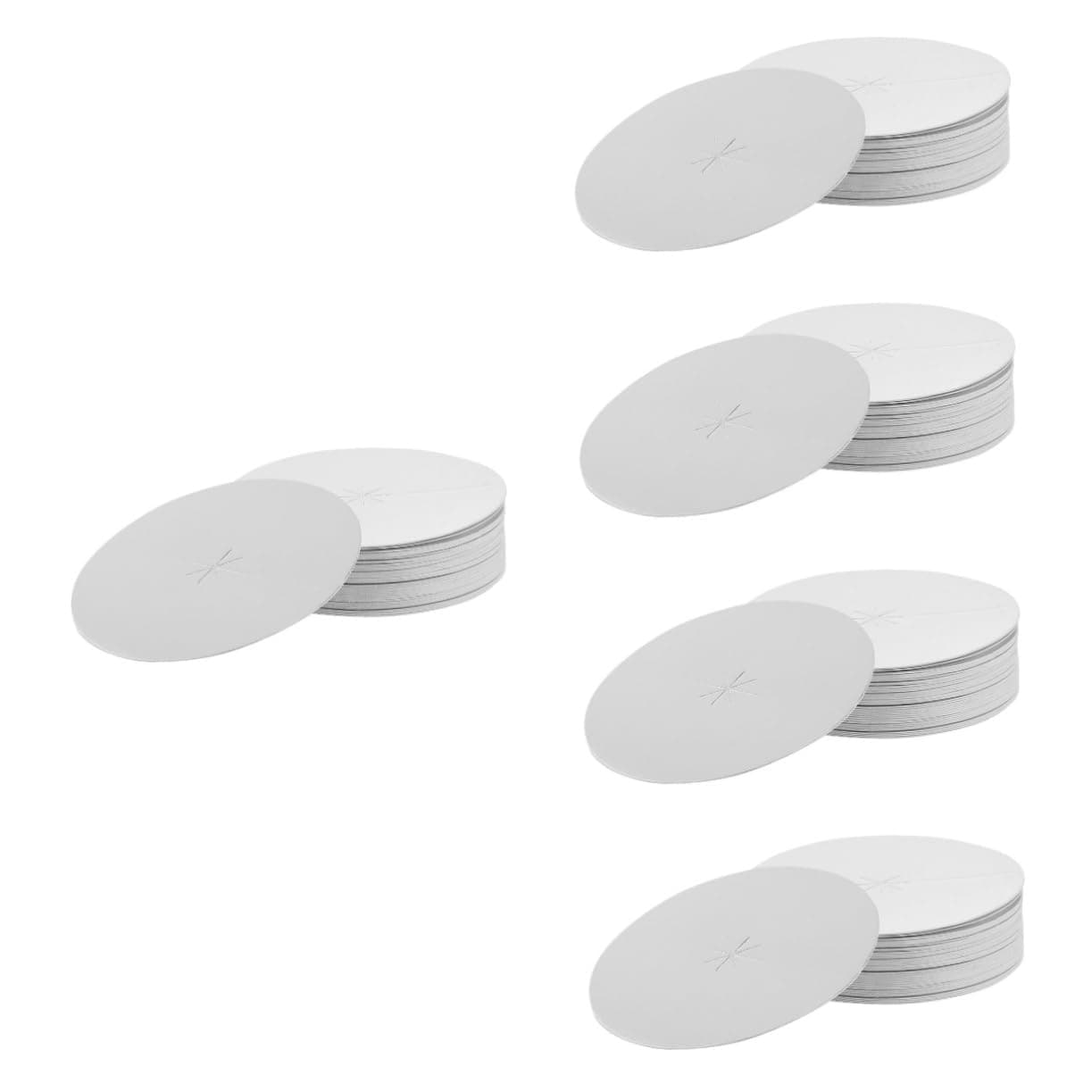 TOPBATHY 100 pcs collector beeswax candle protective disk beeswax candle protectors memorial candlelight disc protective box candle drip protectors for taper candles