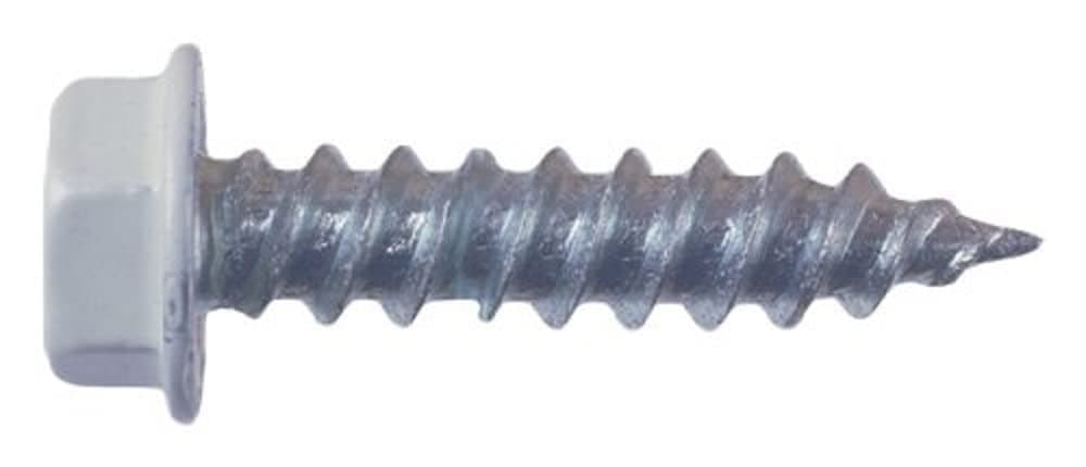 AP Products012-TR50 W 8 X 1-1/4 White Hex Washer Head Screw - Pack of 50