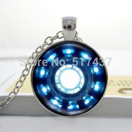 Pretty Lee 1 Pc Iron Man Heart Necklace Mens Necklace Novelty Superhero Necklace - Gifts For Him Gifts Below 10