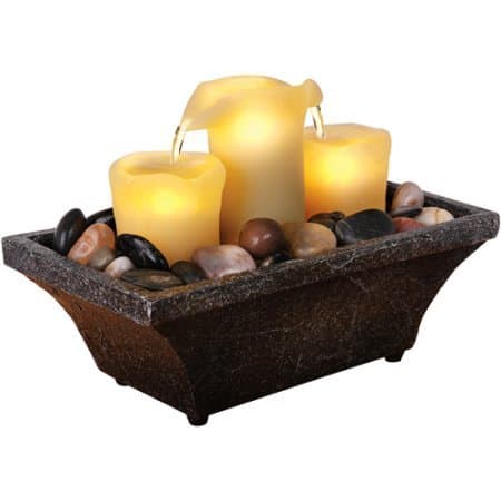 Wayland Square 3 Piece Led Candle Fountain - Battery Powered