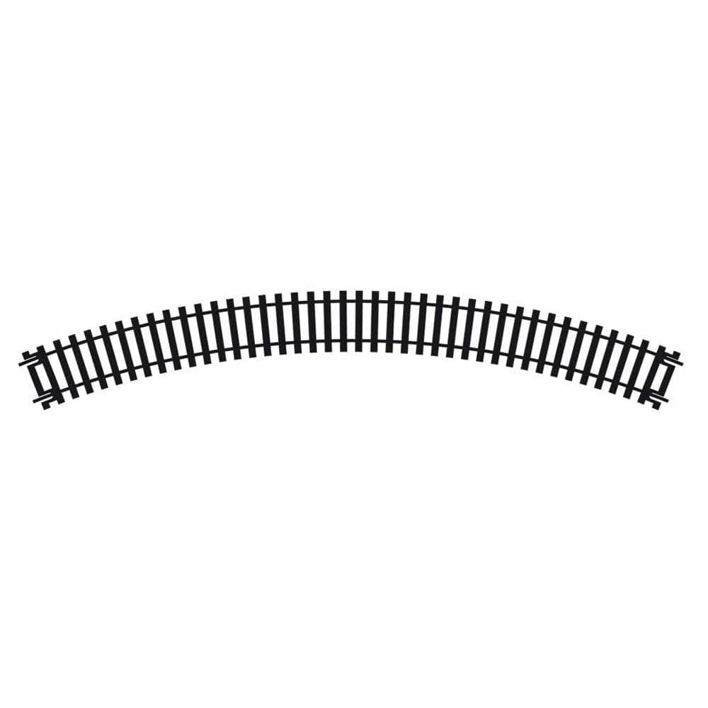R605 OO Gauge 1st Radius Double Curve Track - Extra Track Pieces for Model Railway Sets, Model Train Track Pieces - Scale 1:76 Pieces - Scale 1:76, Black