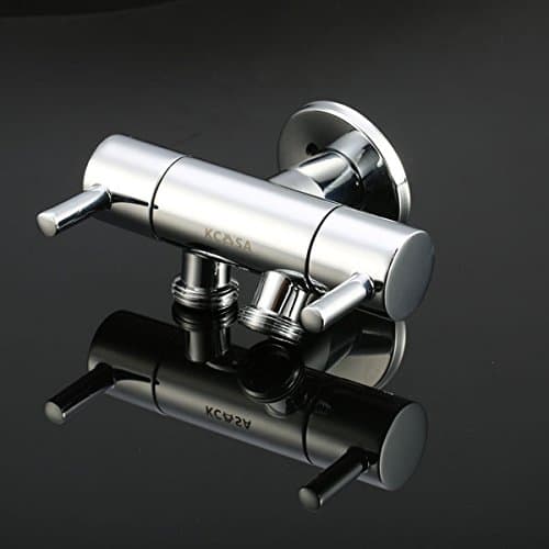 Copper Double Control Switch Water Knockout Trap Three Way Angle Valve Bath Water Diverter