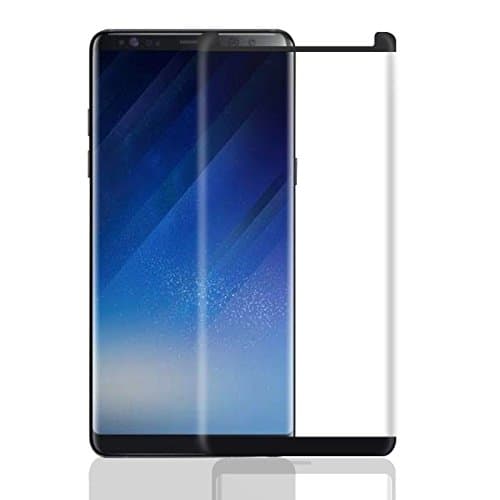 EiZiTEK Ecolight Series Screen Protector Glass for Samsung Galaxy Note 8, Case Friendly Narrow Model, High Sensitivity Durable Shield, Black