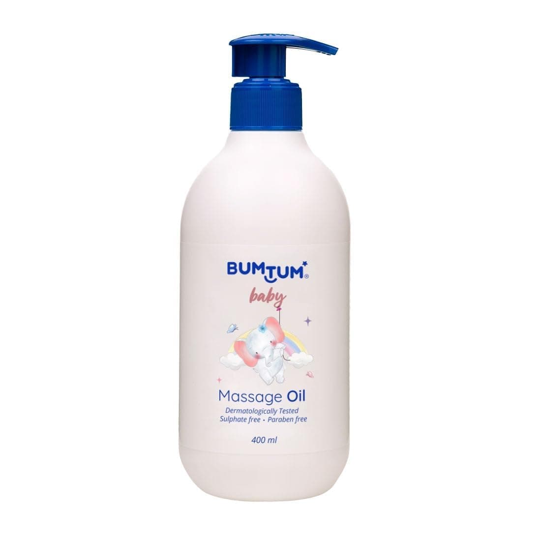 Bum.tum Baby Massage Oil Natural For Babies/Child/Kids All Skin Type Nourishing, Sulphates & Parabens Free (Floral Fragrance, 400 ML, 0-5 Year)