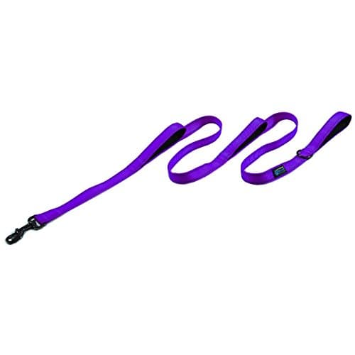 Max and NeoTriple Handle Traffic Dog Leash Reflective - We Donate a Leash to a Dog Rescue for Every Leash Sold (Purple)