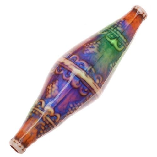 Mirage Color Changing Mood Beads - Bali Sunset Design - 38.5mm Tapered Tubes (2)