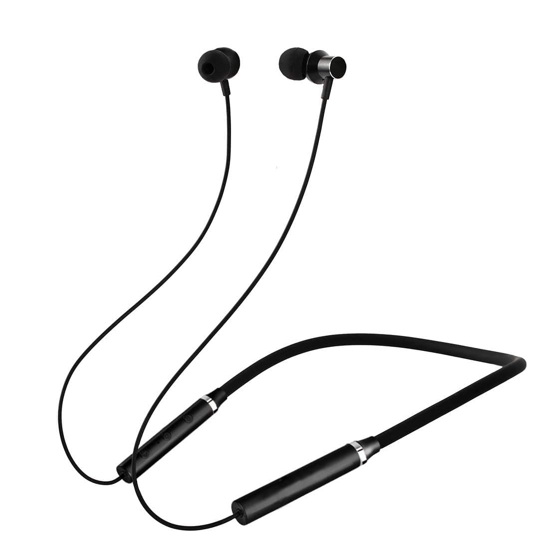 A2Z Shop Wireless Bluetooth Headphones Earphone For Fly Cirrus 8 Neckband Earphone Bluetooth 5.0 Wireless Headphones with Hi-Fi Stereo Sound, 12Hrs Playtime, Lightweight Ergonomic Neckband, Sweat-Resistant Magnetic EarbudsBluetooth Neckband with Vibration Alert for Calls, in-Ear Wireless Earphones with 12 Hour Battery Life, Fast Charging & in-Built Mic, IPX5 Sweatproof Headphones (NX4- 45, Black)