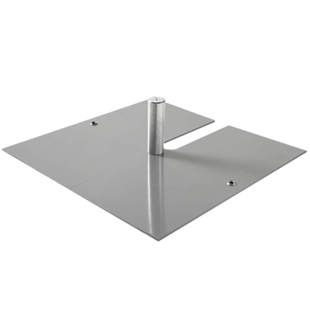 Super Heavy Duty Base Plate for Pipe and Drape Hardware | Heavy Weight 33.35lbs and 18" by 18" Includes 2" × 6" Pin | Used w/EZ and PRO Series Uprights