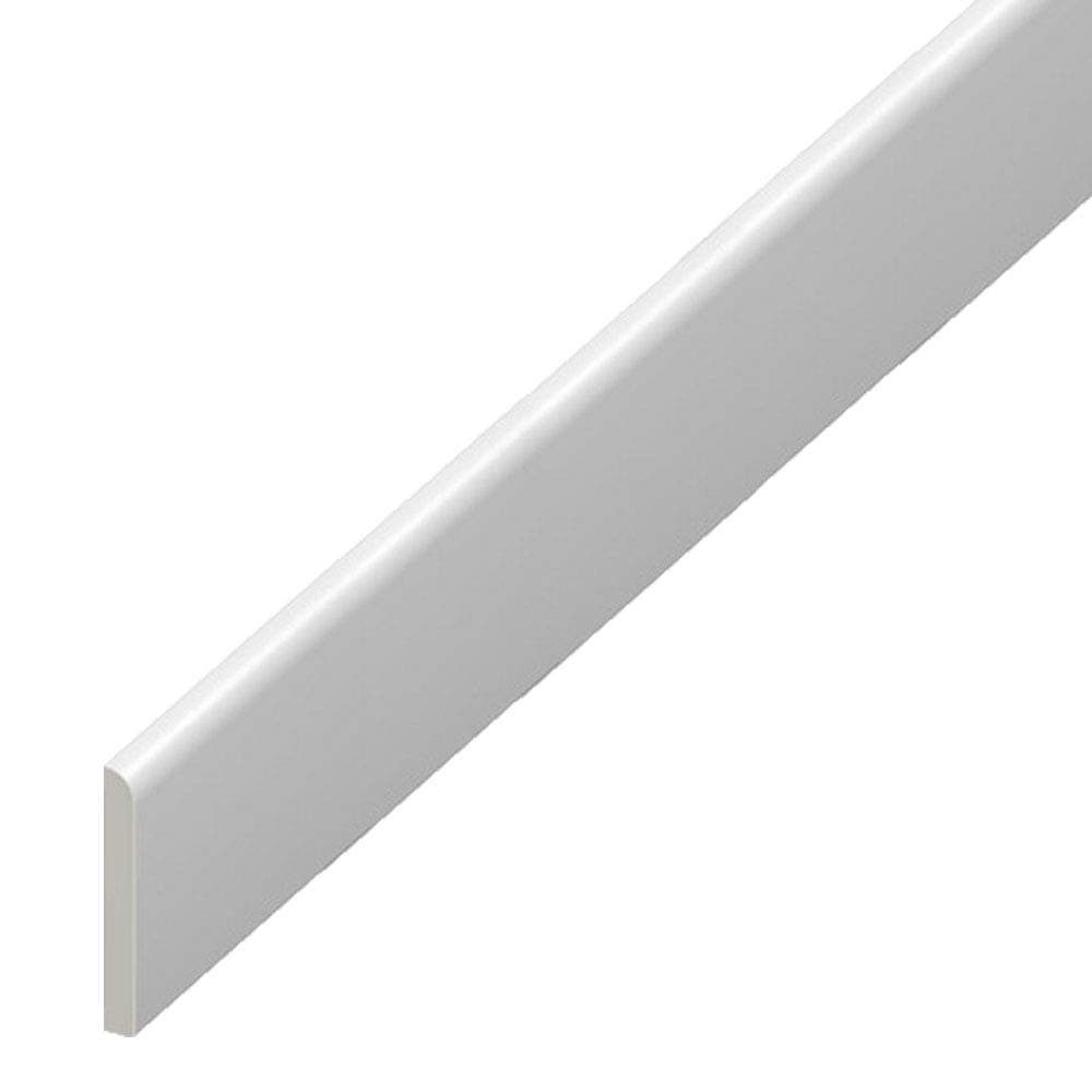 UPVC Plastic Trim 45mm x 1m - White Architrave Skirting Board/Window Finishing Trim