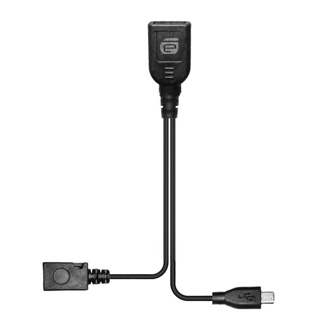 Micro Usb Otg Cable Y Splitter With Power For Firestick And Smartphones - Black