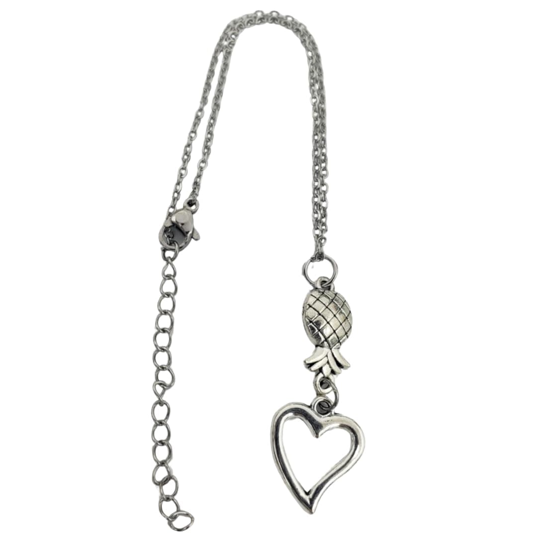 Anklet Upside Down Pineapple Jewelry, Upside Down Pineapple Anklet, Upsidedown Pine apple for Couples Valentines Day, Christmas for Wife