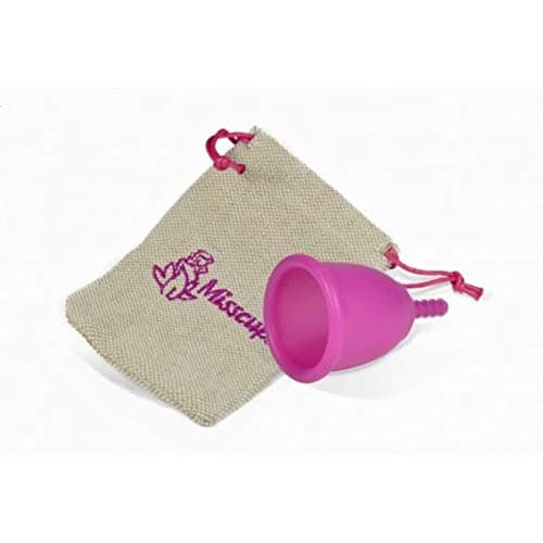 misscup® Menstrual Cup Large Pink with Pouch and Instructions Available. 100% Made in France