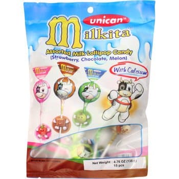 Milkita Lollipop Candy - 4.76oz [Pack of 3]