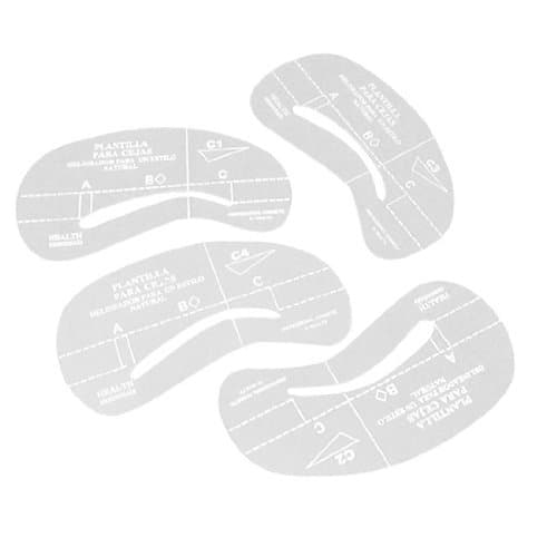 AKORD 4 x Eyebrow Stencils Kit