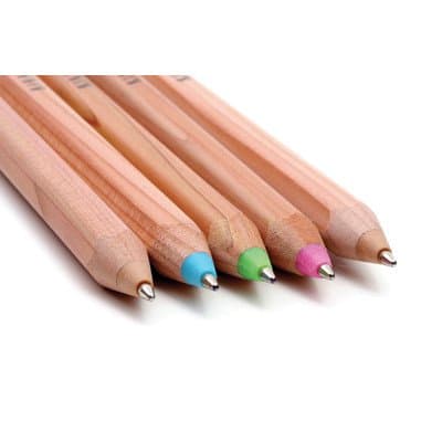 Kikkerland Wooden Ballpoint Pens, Brown, Set of 3 (4105P)