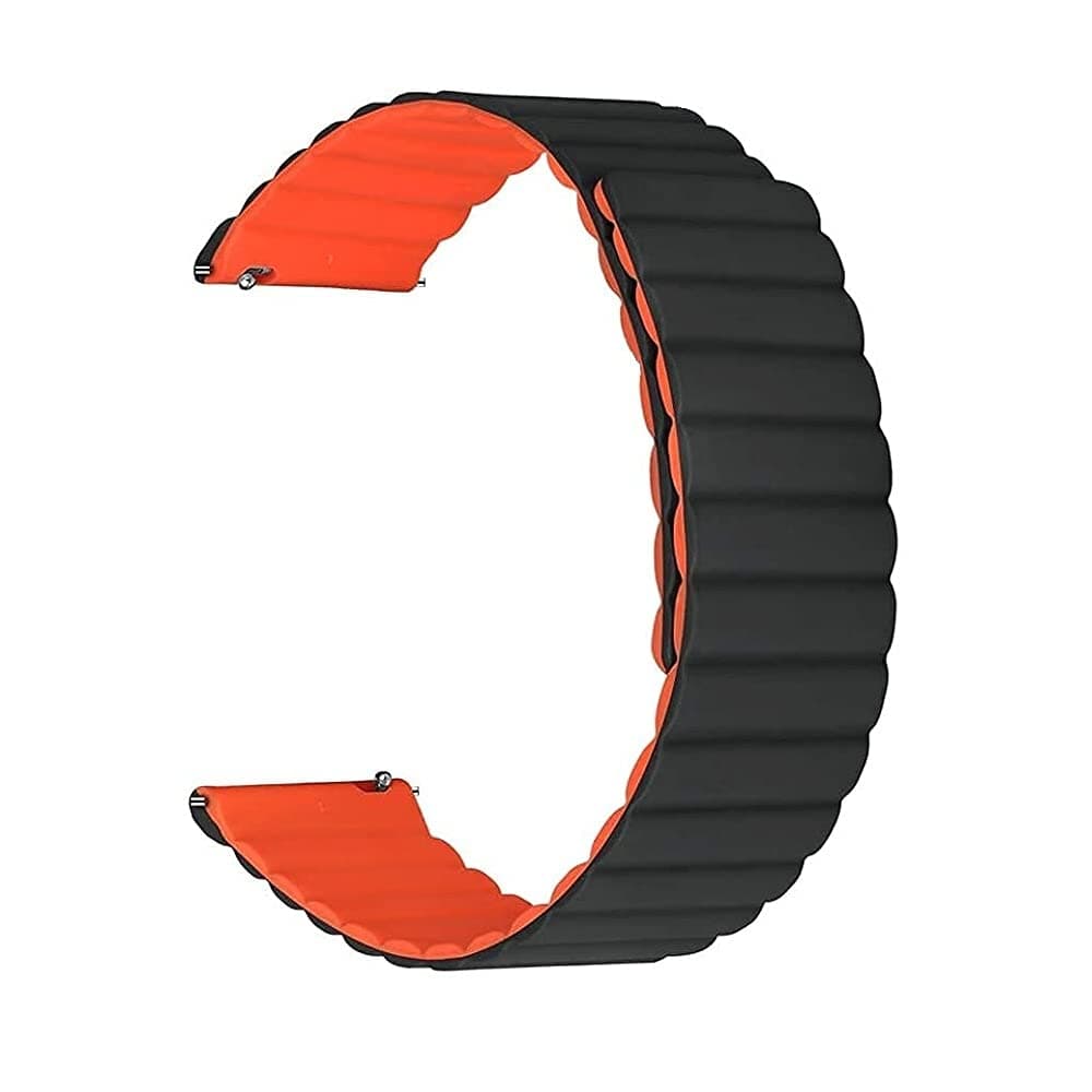 Magnetic Watch Band, Silicone Watch Strap Quick Release Smart Watch Bands 20mm 22mm for Galaxy Watch 42mm 46mm Gear S2 S3 Classic Frontier Active 2 40mm Sport Forerunner Fenix Instinct GT Versa Blaze