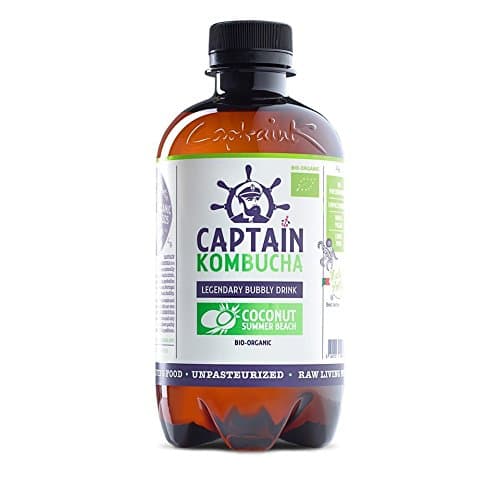 Captain Kombucha Coconut Summer Beach Bio-Organic 400ml (Pack of 8)