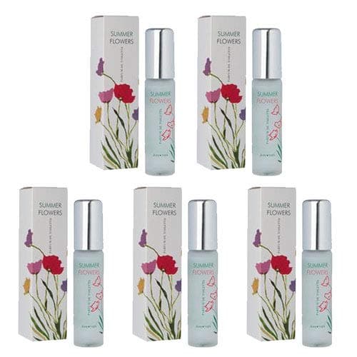 5 Pack Set Of Women's Summer Flowers Milton Lloyd Perfume Parfum De Toilette Fragrances 50 Millilitre