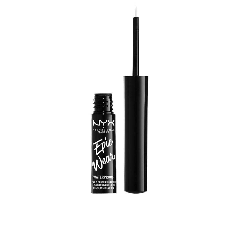 Epic Wear Semi-Permanent Liquid Liner, Longwearing, Waterproof, Eye Liner and Body Art, Matte Finish, Colour: White