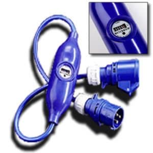 Metermaid IP44 16A Portable Electricity Meter for Camping, Marine, outdoor events, stage