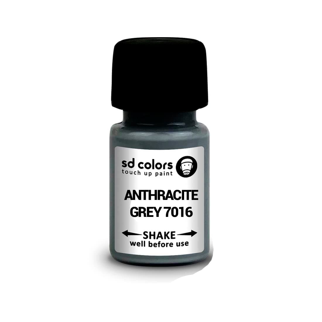 SD COLORS ANTHRACITE GREY RAL 7016 New Touch Up Paint 8ML REPAIR SCRATCH CHIP BRUSH