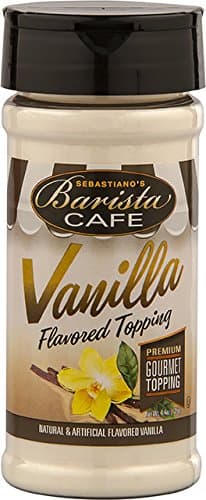 BARSITA CAFÉ VANILLA TOPPING 4.4oz, (Pack of 6)